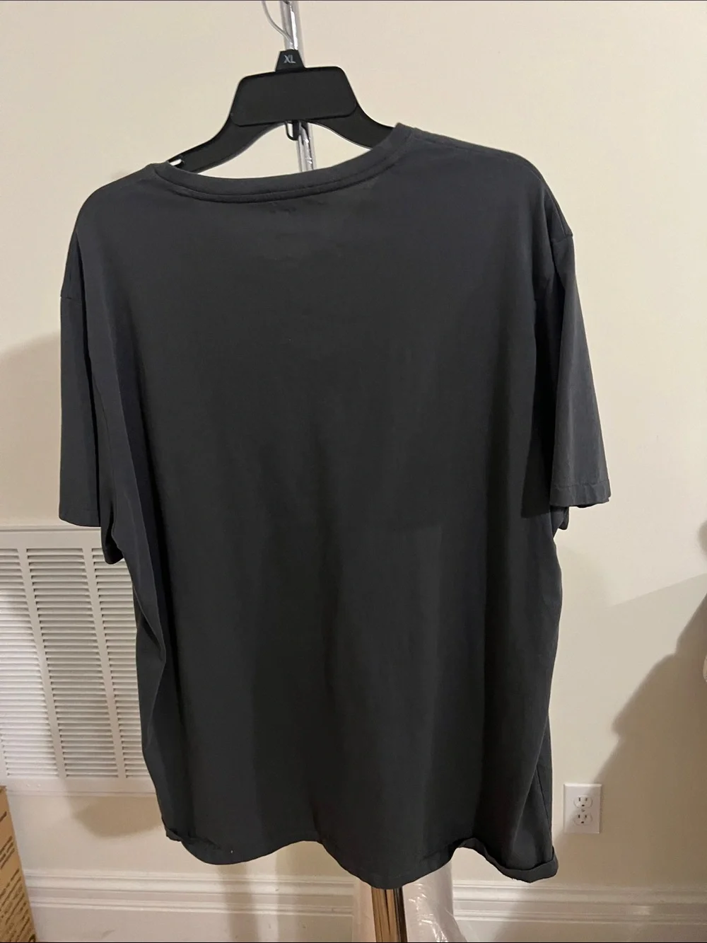 Polo by Ralph Lauren Men's V-Neck Tee in Charcoal with White Pony